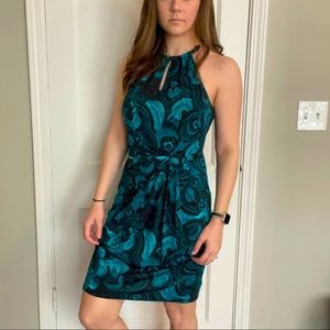 Michael Kors turquoise print dress